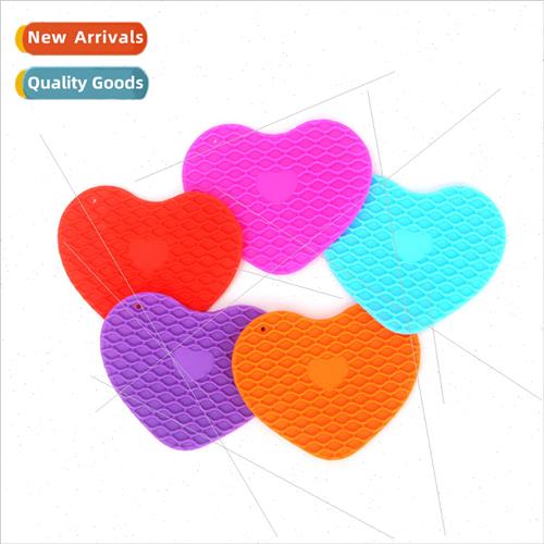 New heart-shaped wave pattern silicone mats kettle soft rubb