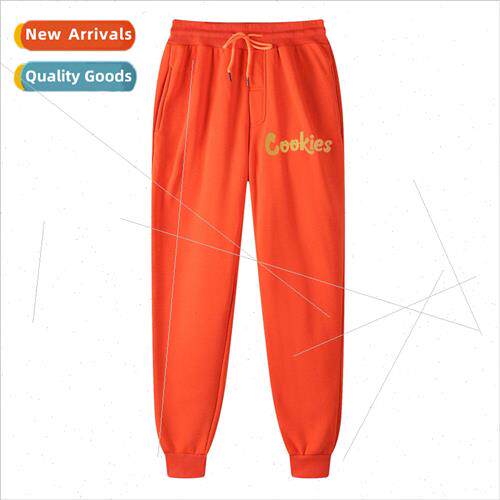 Patchwork waist letter print fall mens sports pants casual m