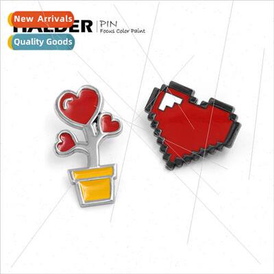 Badge Red Heart Valentines Day  Brooch Couple Badge 适用 Men