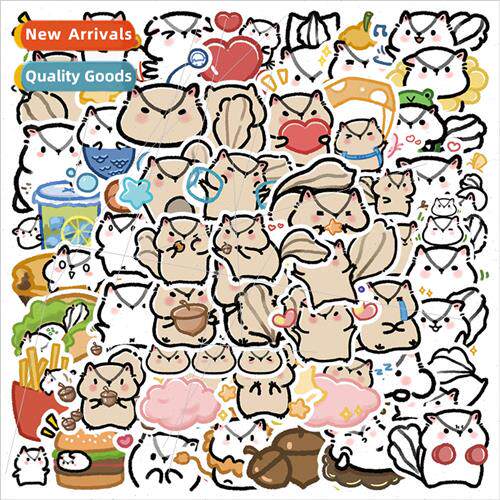 50 cute squirrel stickers luggage computer books toys cell p
