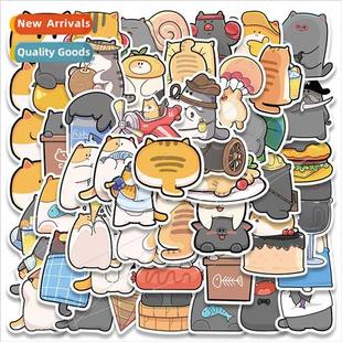 cat Bean graffiti notebook character stickers boo cartoon