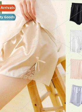 safety pants women Ice silk without traces plus crotch can b