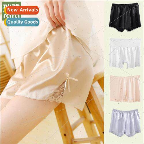 safety pants women Ice silk without traces plus crotch can b