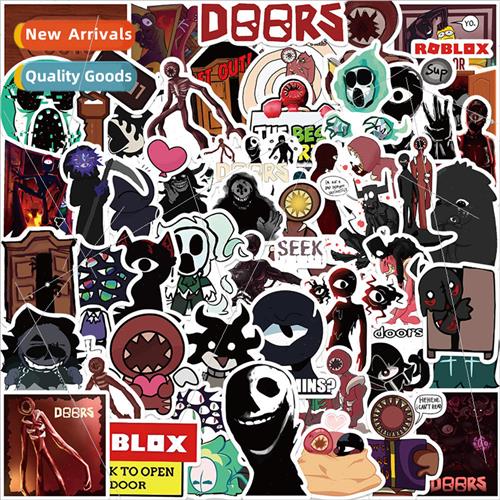 50pcs Horror Escape Game Doodle Stickers Decoration Guitar g