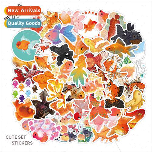 50 cartoon animals small animals goldfish doodle stickers lu