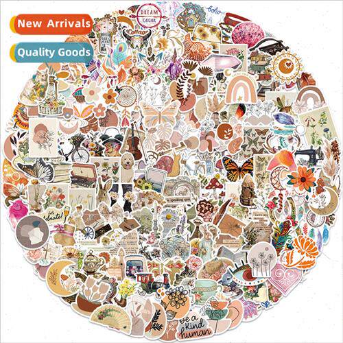 200 retro bohemian graffiti stickers luggage guitar does not