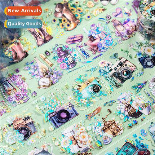 Travel time series tape small fresh literature flowers handb