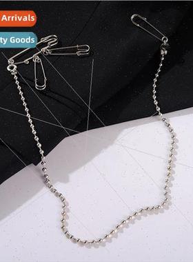 Usage pin buckle pin brooch female super cool metal chain hi
