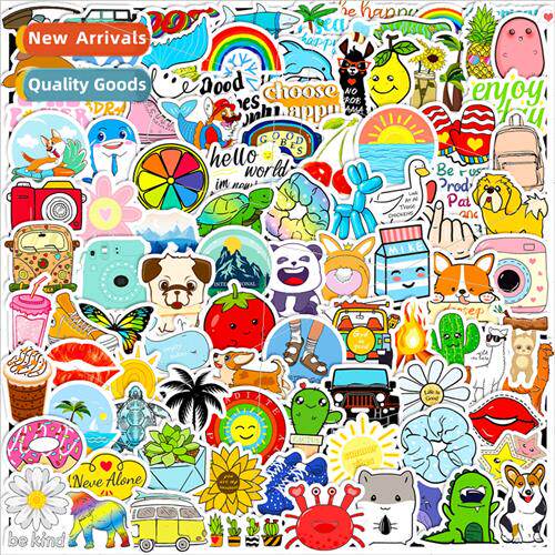 100 small size 4cm small fresh mix of childrens cartoon stic