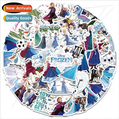 50 cartoon Frozen graffiti stickers decorative guitar luggag