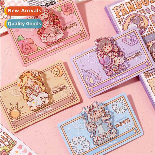 New small spuds acrylic handbook book clip stationery long-t