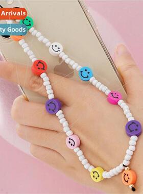 New Pure White Glass Rice Beads Mixed Color Smiley Handmade