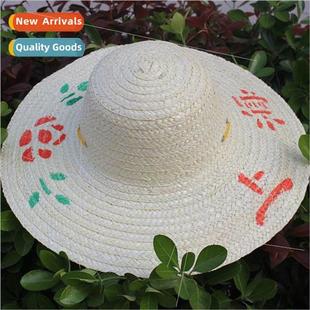 hat summer Shanghai farmers flo women straw and Bleached men