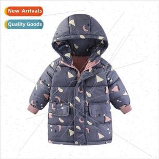 the new little girl gas jacket winter long Girls cotton