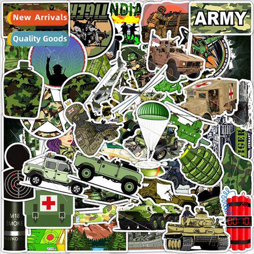 50 pcs of military fan graffiti stickers car cell phone comp