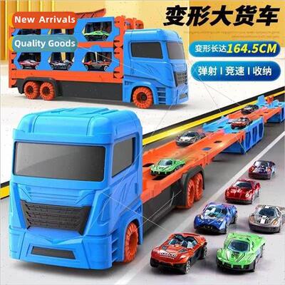 Childrens toys oversized catapult track car folding de适用ma