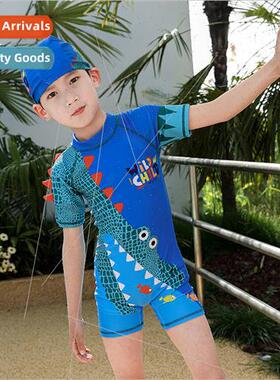 New one-piece swimsuit cartoon dinosaur childrens swimsuit f
