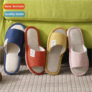 slippers female resistant home wear linen slip New indoor