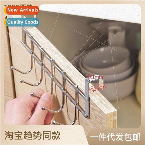 Cabinet door back 5 with hooks creative kitchen door back ha