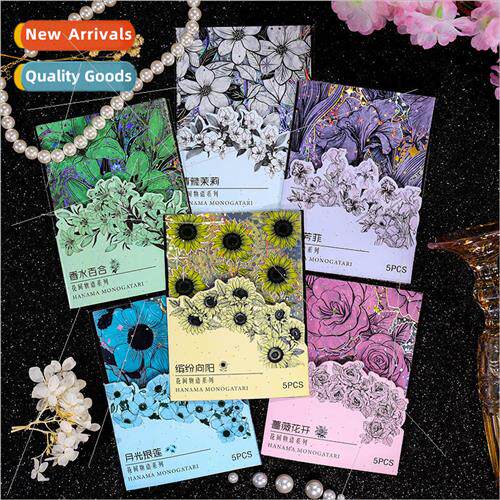 Flower Story handbook stickers vintage childrens handbook st