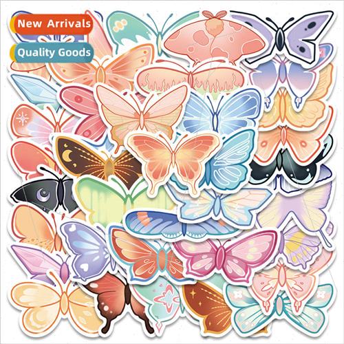 40 cute colorful pretty butterfly insect stickers luggage gu