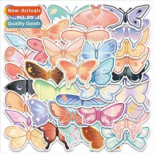 pretty butterfly insect luggage colorful stickers cute