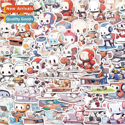50 cartoon robot graffiti stickers personalized decorative g