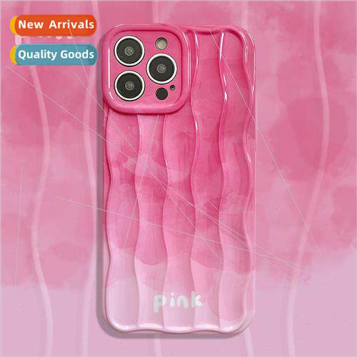 ins pink swoosh English 适用 Apple 13ProMax phone case iPhon