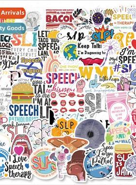 56 Speech Pathology Graffiti Stickers ggage Cell Phone Lapto