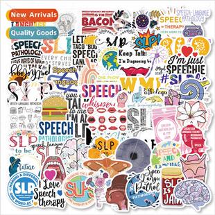 56 Speech Pathology Graffiti Stickers ggage Cell Phone Lapto
