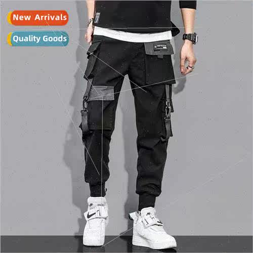 New casual pants mens spring and fall big yards multi-pocket