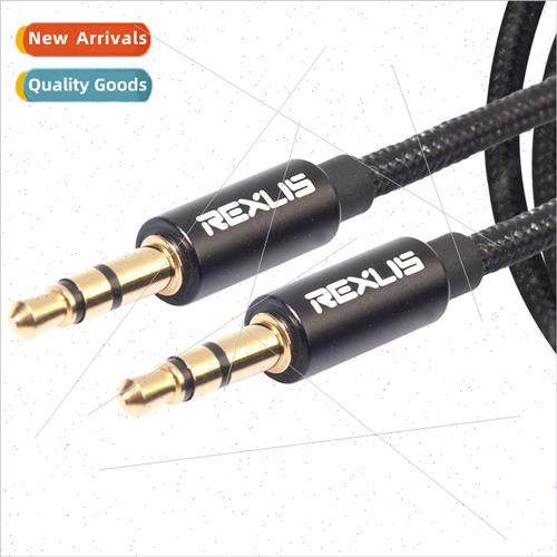 1m 3m aluminum alloy shell black with net 3.5mm stereo male