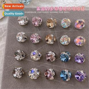 brightness boutique fat Nail handmade high square jewelry