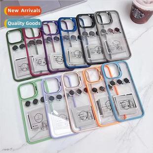 Stand Phone Case 适用 14pro Invisible Apple iPhone15Promax