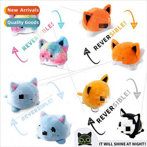 New flip cat doll plush toys flip octopus small animal doll