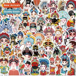 face painting decor can opera stickers 50pcs graffiti