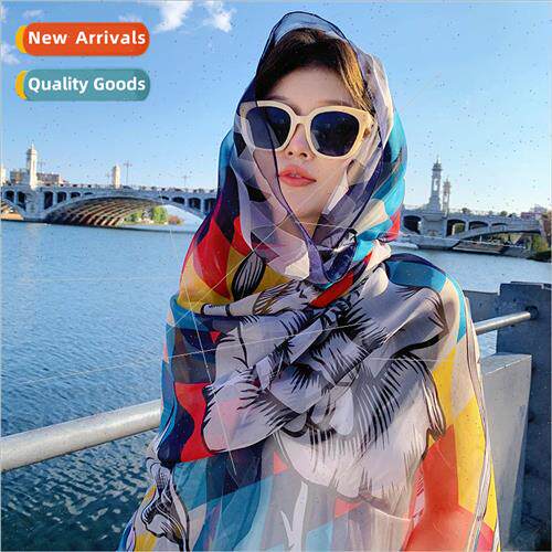 lk scarf female spring and summer new wild fashion scarf lon