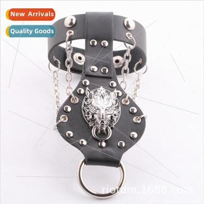 Popular Anime Peripherals Final Fantasy Wolf Head  Bracelet