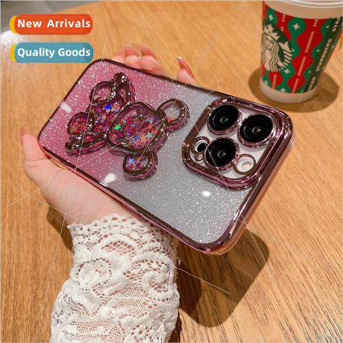 Premium Gradient Glitter Bear 适用 iPhone12 Apple 13/14ProMa