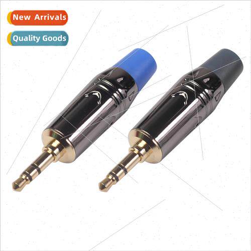 Zinc alloy shell gold-plated plug 3.5mm stereo car AUX cable