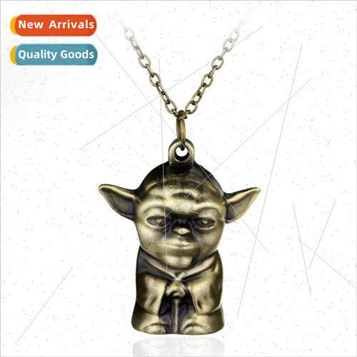 Movie and  around Star Wars Yoda master necklace three-dimen