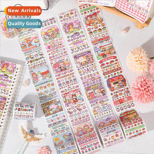 oil washi tape Seven Seven colorful holiday cartoon characte
