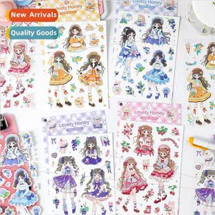Cute honey series stickers cartoon cute girl diy handbook ph