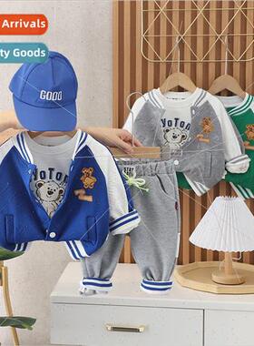 2023 fall new baseball uni适用m suit cotton Korean  with bas