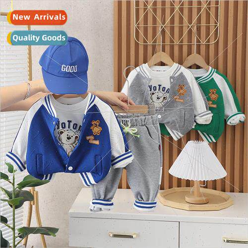 2023 fall new baseball uni适用m suit cotton Korean  with bas