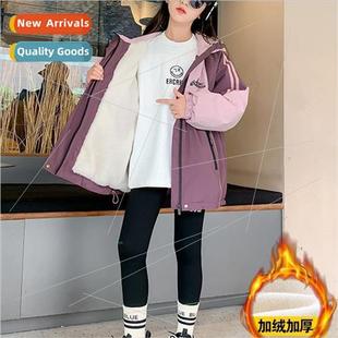 fall and 适用eign padded child new jacket 2023 Girls winter