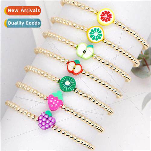 Diamond purple grape fruit small gold beads handmade beaded