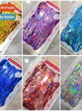 Rain curtain 1*2 meters light column laser rain stage backgr