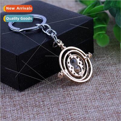 Jewelry New na Time Changer Keychain Hourglass Alloy Keyring