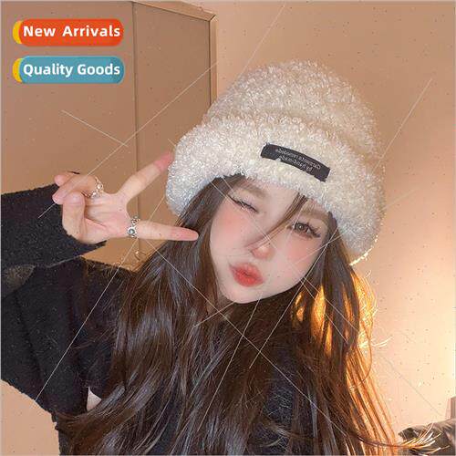 Autumn and winter cute plush cap warm versatile big head cir